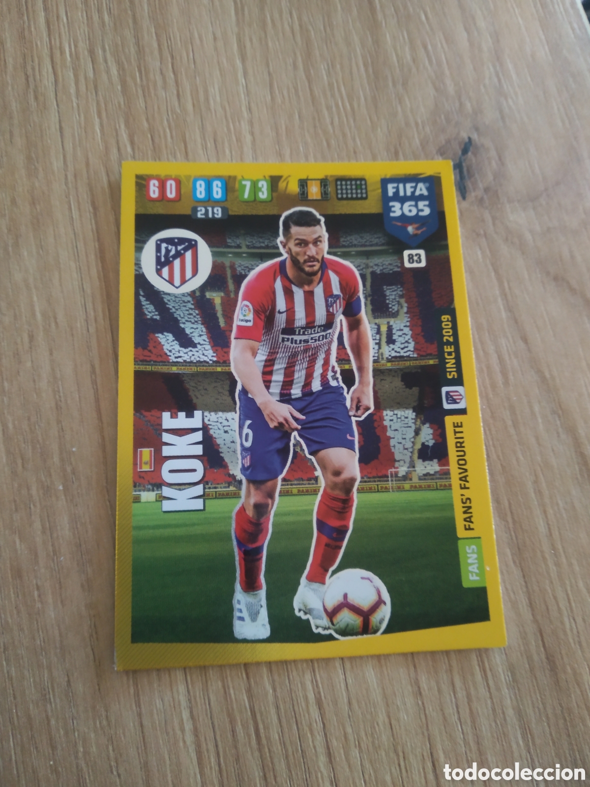 Cromos de F&uacute;tbol: 83 KOKE ATLETICO DE MADRID CROMO TARJETA 19-20 ADRENALYN XL FIFA 365 PANINI 2019-2020