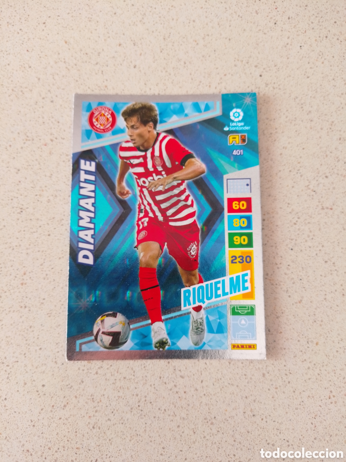 Cromos de F&uacute;tbol: CARTA 401 DIAMANTE RIQUELME GIRONA. ADRENALYN XL 22/23.