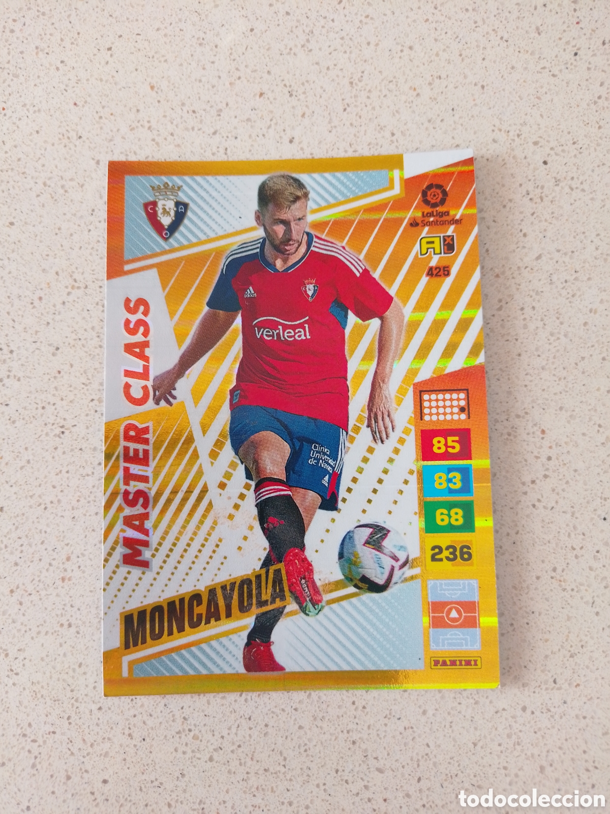 Cromos de F&uacute;tbol: CARTA 425 MASTER CLASS MONCAYOLA OSASUNA. ADRENALYN XL 22/23.