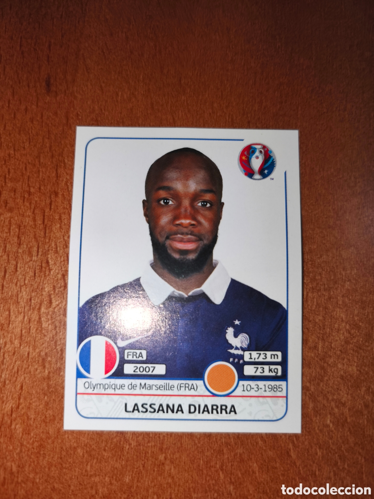 Cromos de F&uacute;tbol: Lassana Diarra n&deg;26 UEFA Euro 2016 Francia