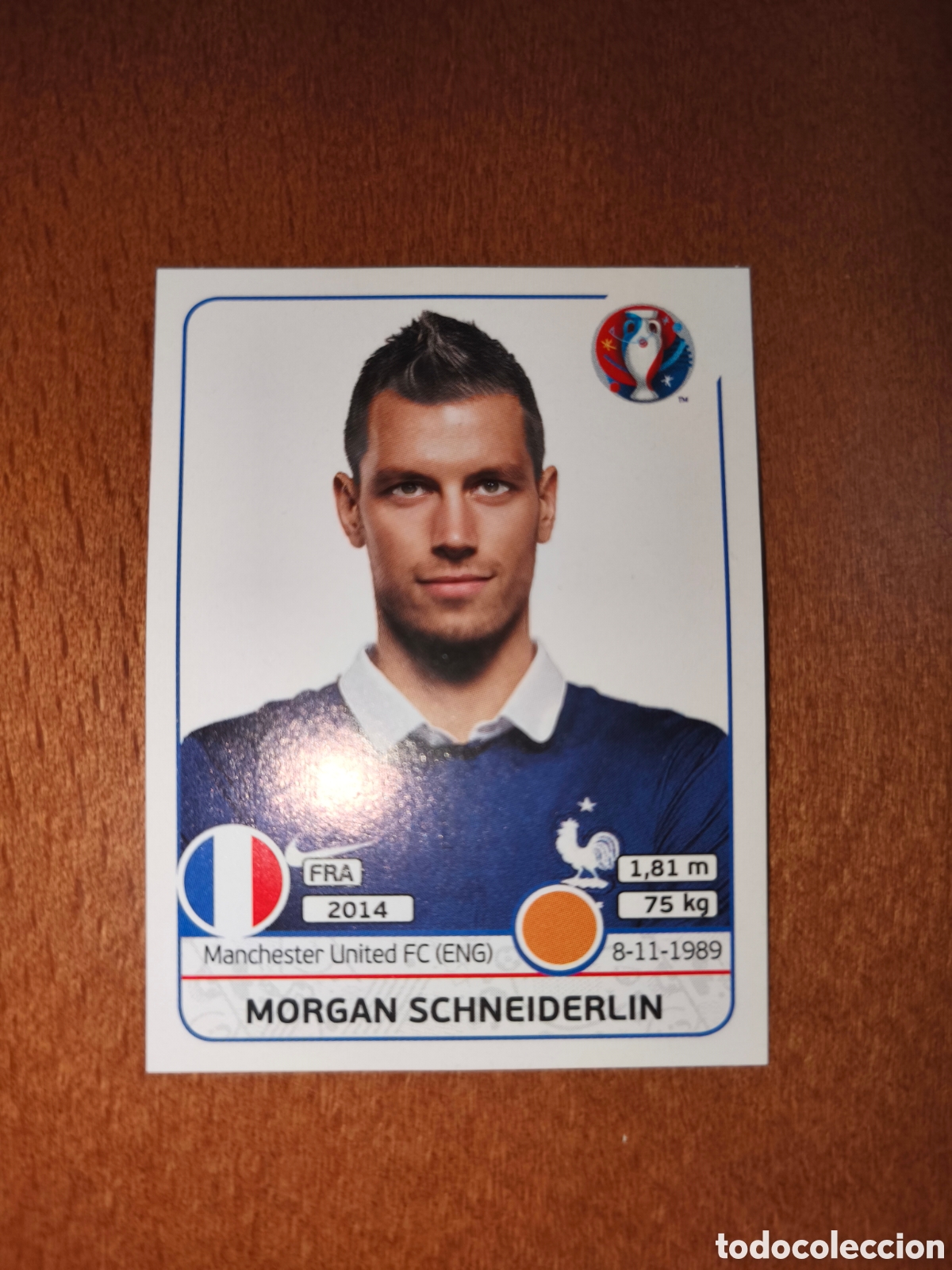 Cromos de F&uacute;tbol: Morgan Schneiderlin n&deg;30 UEFA Euro 2016 Francia