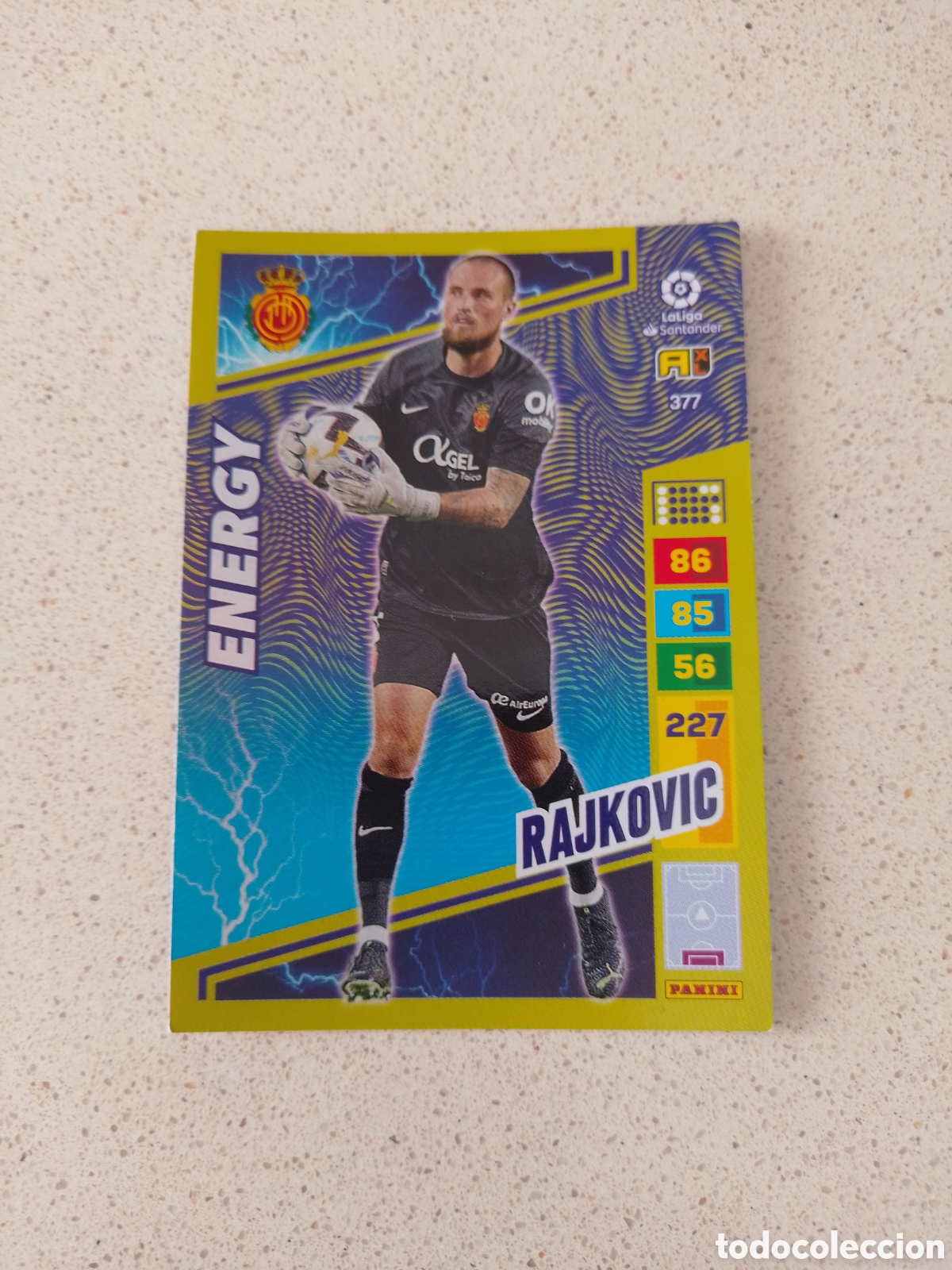 Cromos de Futebol: CARTA 377 ENERGY RAJKOVIC MALLORCA. ADRENALYN XL 22/23.