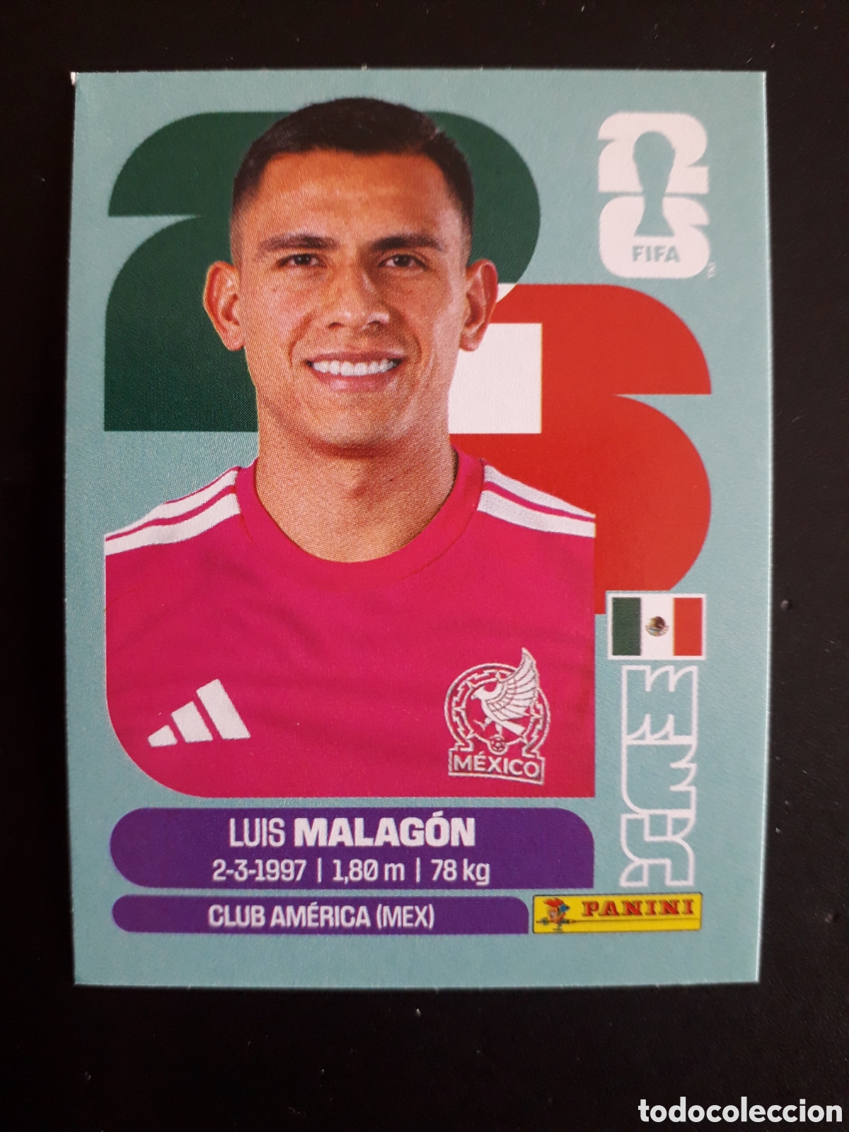 Cromos de Futebol: MALAG&Oacute;N M&Eacute;XICO MEX 2 MUNDIAL F&Uacute;TBOL 2026 FIFA WORLD CUP PANINI SIN PEGAR PEDIDO M&Iacute;NIMO 3&euro;.