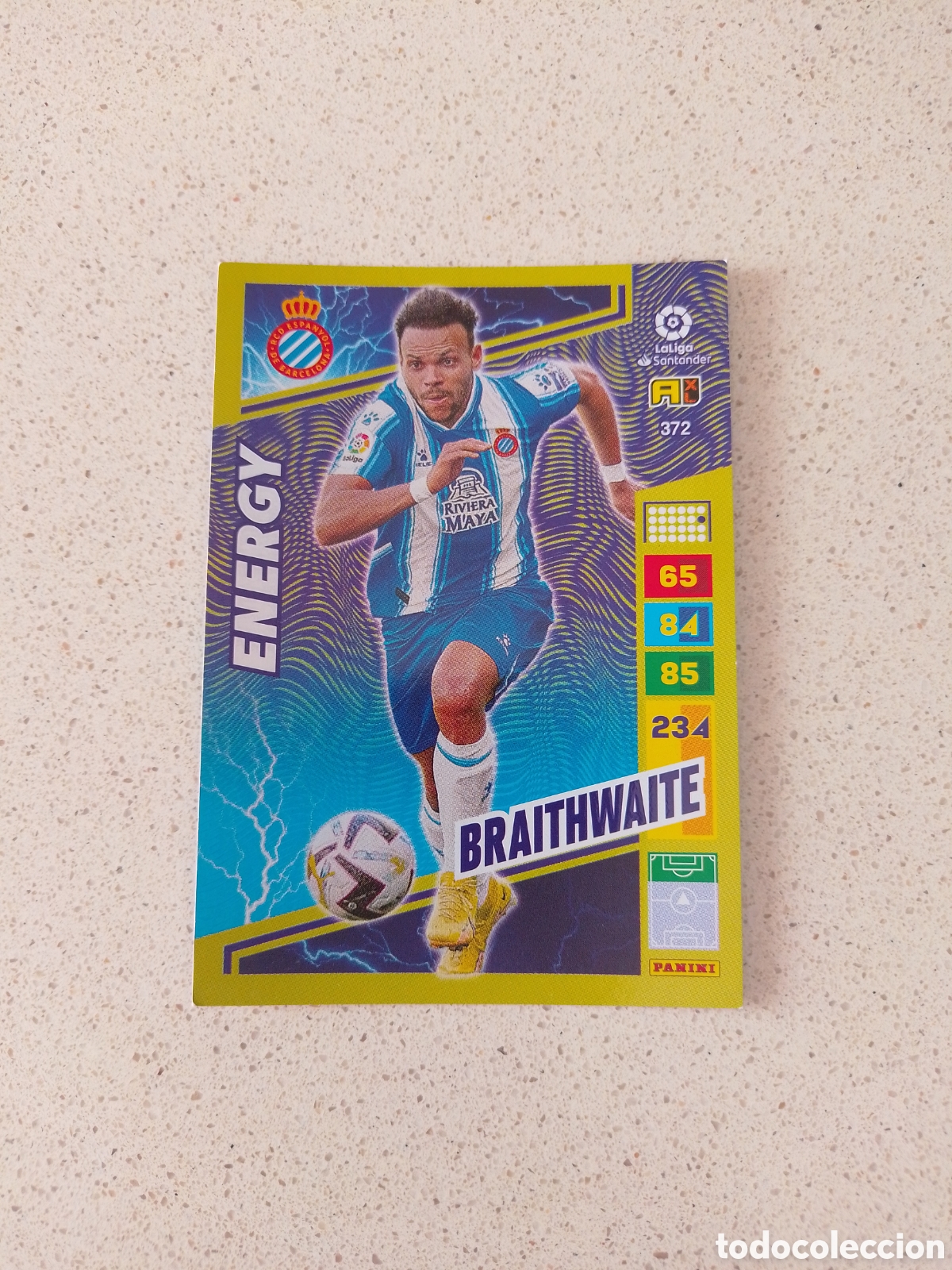 Cromos de Futebol: CARTA 372 ENERGY BRAITHWAITE ESPANYOL. ADRENALYN XL 22/23.