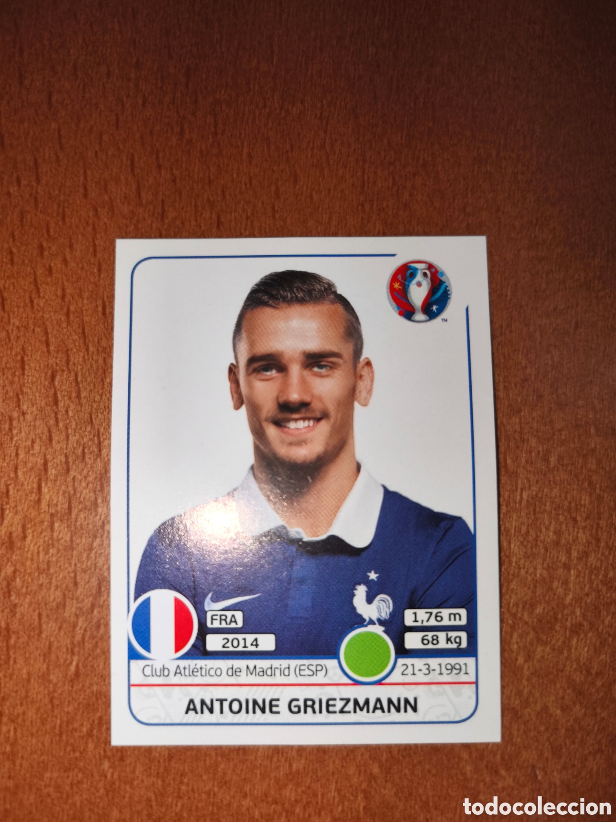 Cromos de Futebol: Antoine Griezmann n&deg;32 UEFA Euro 2016 Francia