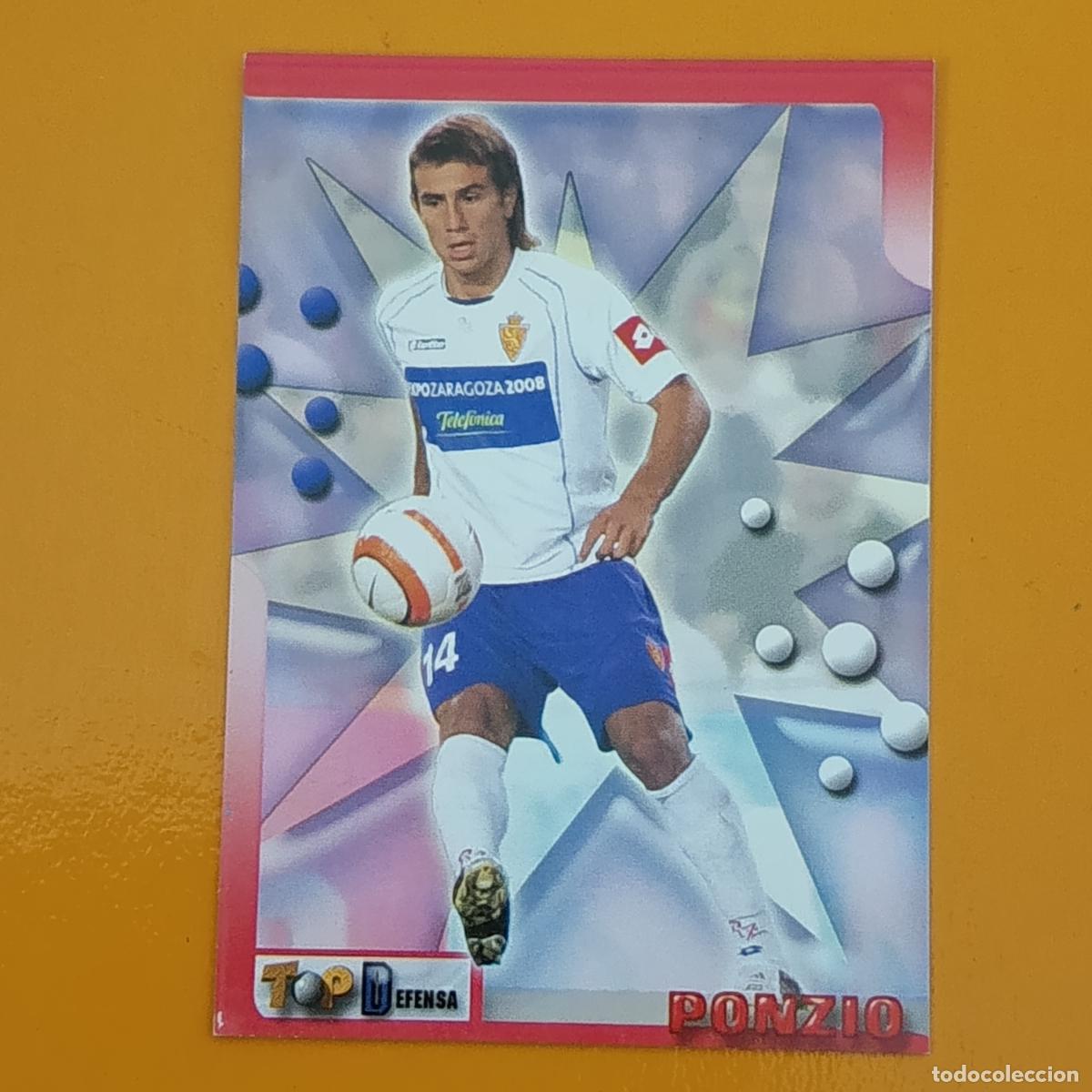 Cromos de F&uacute;tbol: 29 PONZIO. REAL ZARAGOZA. TOP 2006 MUNDICROMO