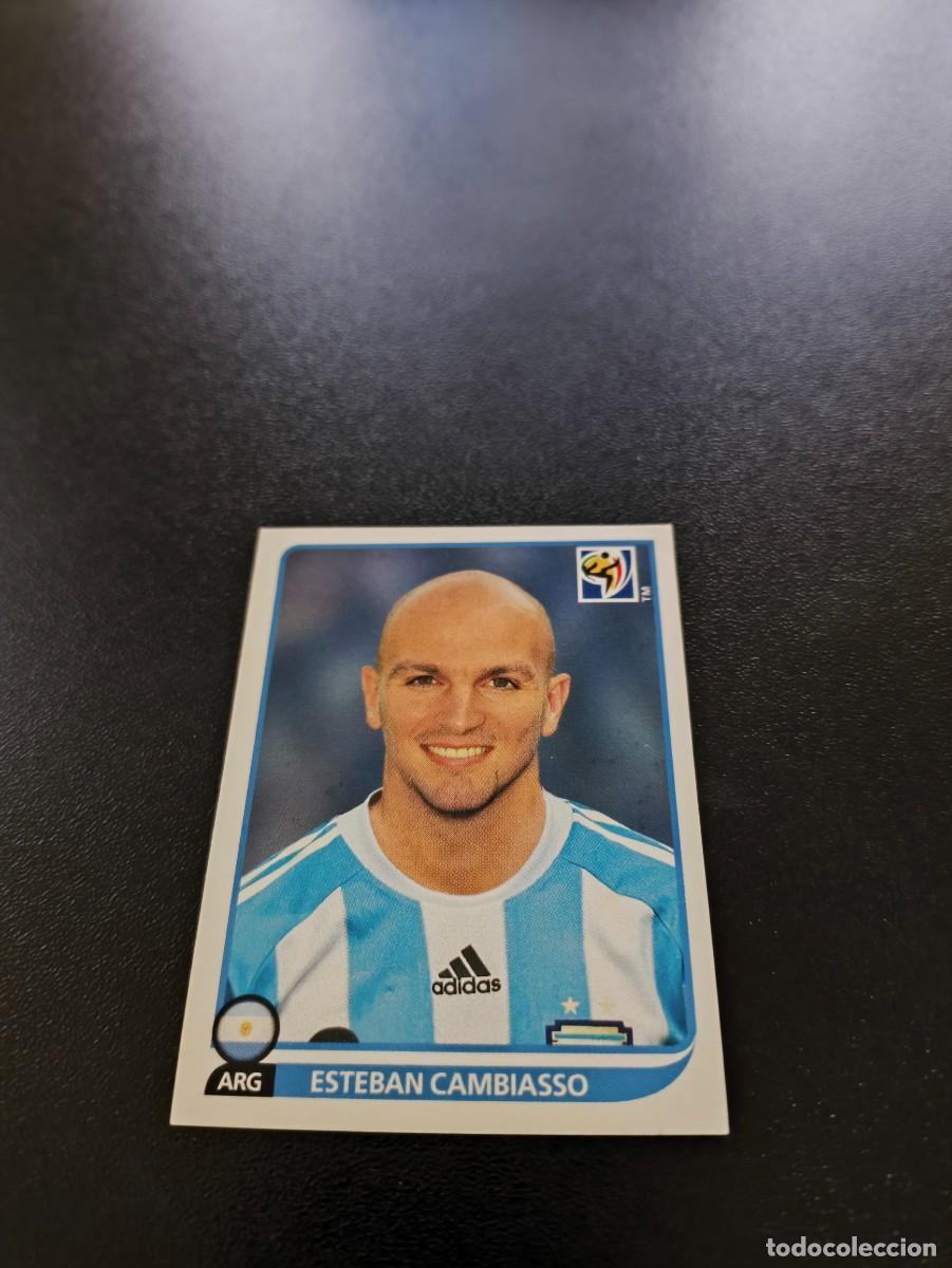 Figurine di Calcio: 114 Esteban Cambiasso ARGENTINA SIN PEGAR PANINI FIFA WORLD CUP MUNDIAL SUDAFRICA 2010