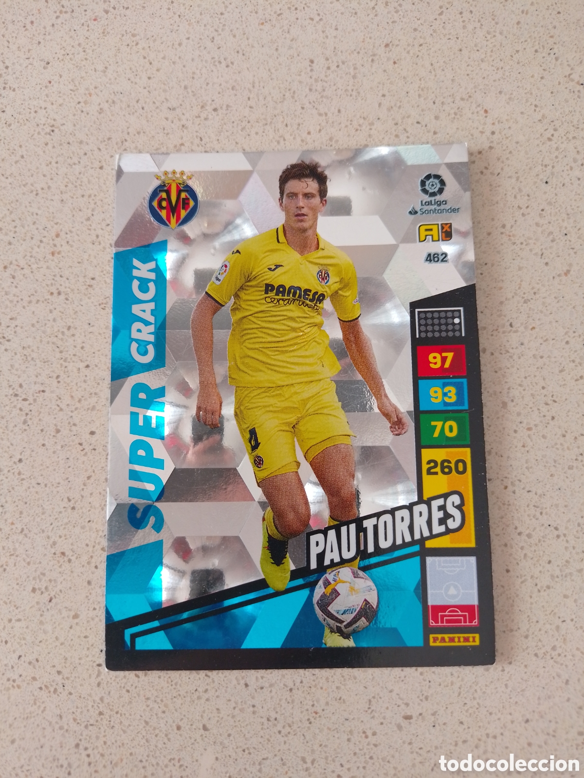 Cromos de F&uacute;tbol: CARTA 462 SUPER CRACK PAU TORRES VILLARREAL. ADRENALYN XL 22/23.