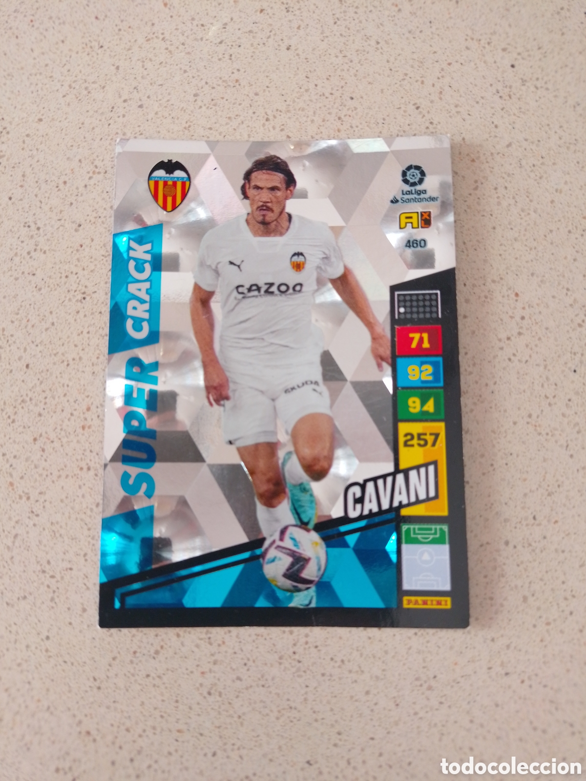 Cromos de F&uacute;tbol: CARTA 460 SUPER CRACK CAVANI VALENCIA. ADRENALYN XL 22/23.