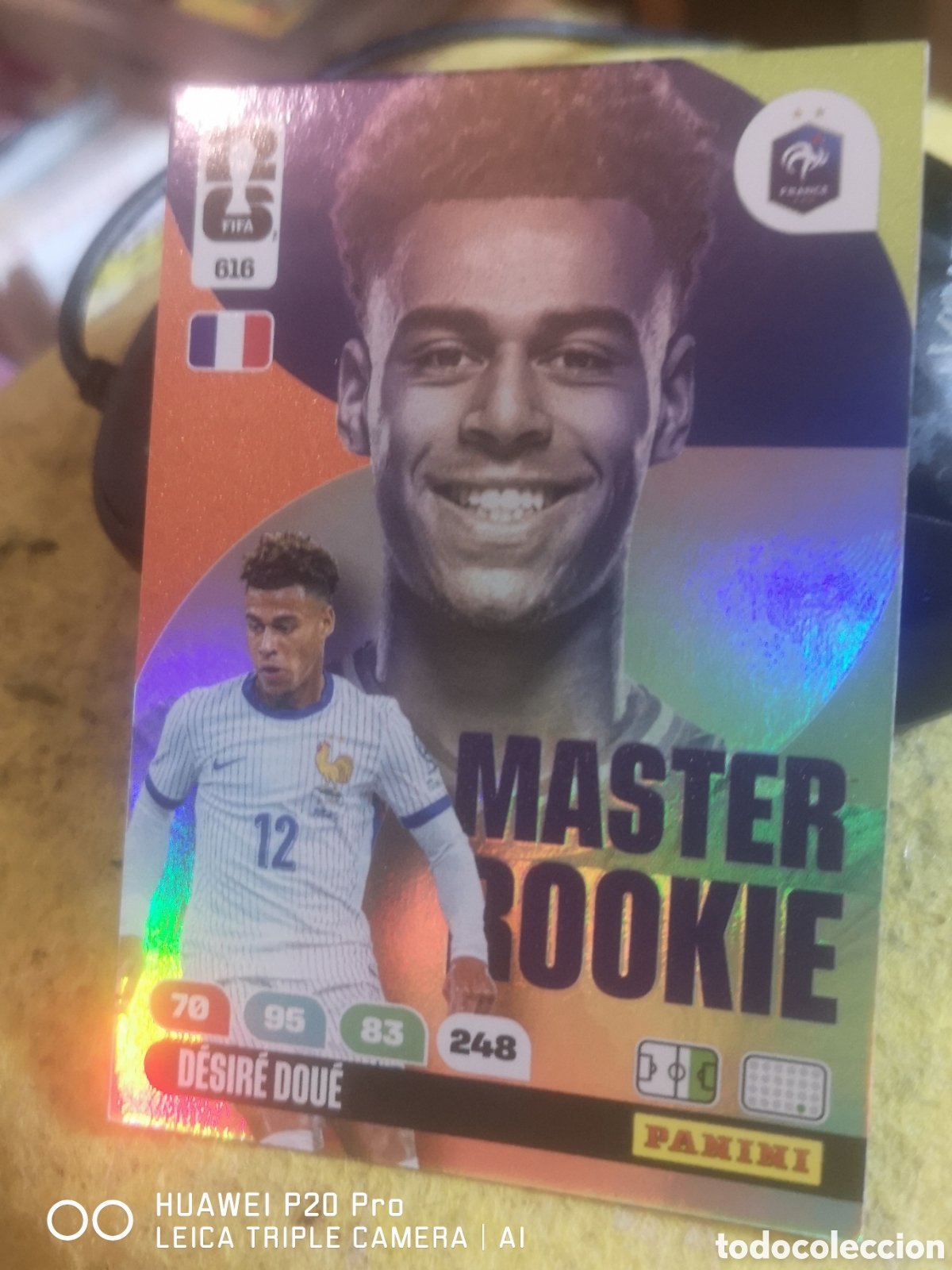 Cromos de F&uacute;tbol: ADRENALYN XL FIFA WORLD CUP 2026 MASTER ROOKIE DESIRE DOUE 616 FRANCIA