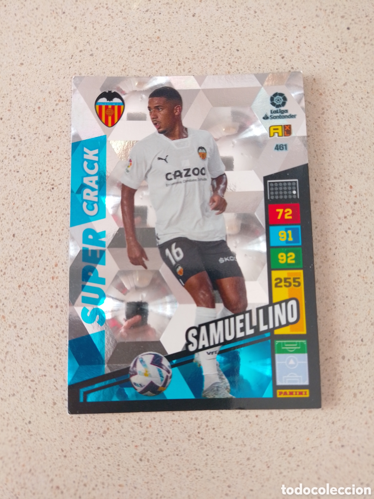 Cromos de Futebol: CARTA 461 SUPER CRACK SAMUEL LINO VALENCIA. ADRENALYN XL 22/23.