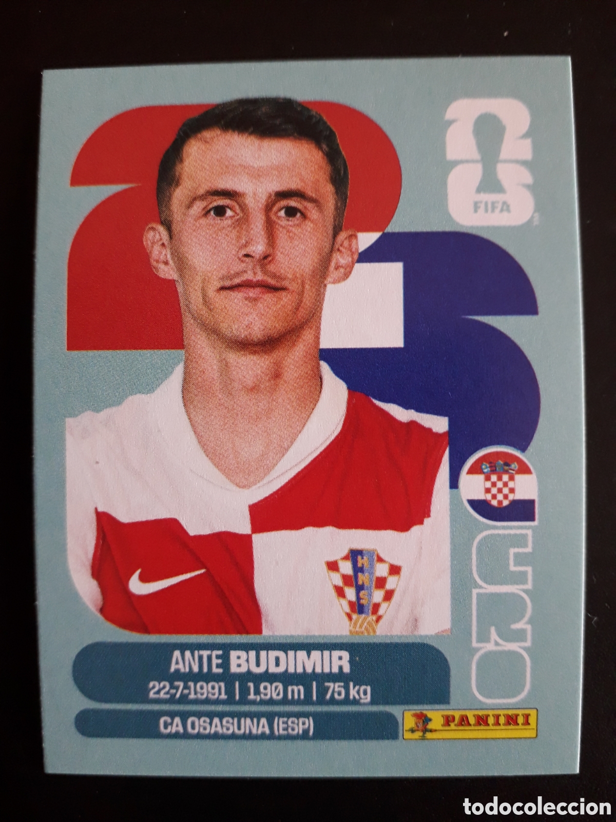 Cromos de F&uacute;tbol: BUDIMIR CROACIA CRO 18 MUNDIAL F&Uacute;TBOL 2026 FIFA WORLD CUP PANINI SIN PEGAR PEDIDO M&Iacute;NIMO 3&euro;