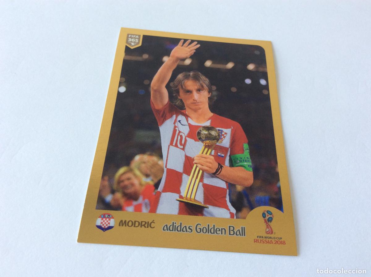 Cromos de F&uacute;tbol: 439 Luka Modric Sticker Cromo Trasera Gris FIFA 365 2018 2019 18 19 Panini