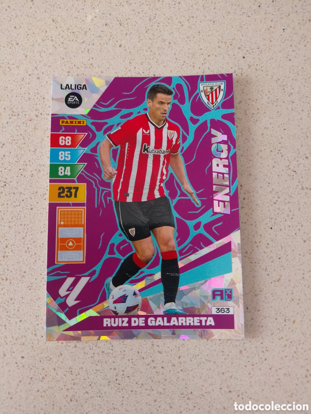 Cromos de F&uacute;tbol: CARTA 363 ENERGY RUIZ DE GALARRETA ATHLETIC CLUB DE BILBAO. ADRENALYN XL 23/24.