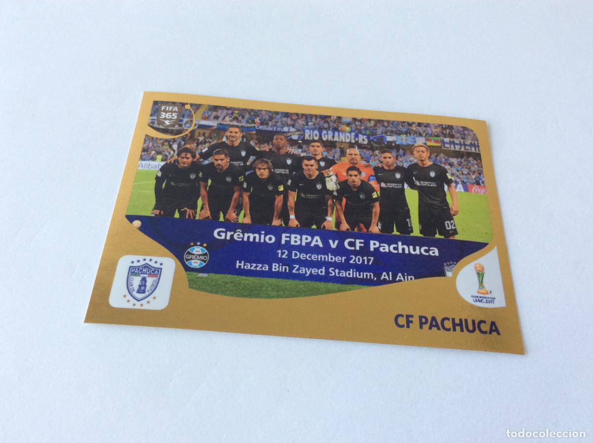 Cromos de F&uacute;tbol: 452 CF Pachuca Sticker Cromo Trasera Gris FIFA 365 2018 2019 18 19 Panini
