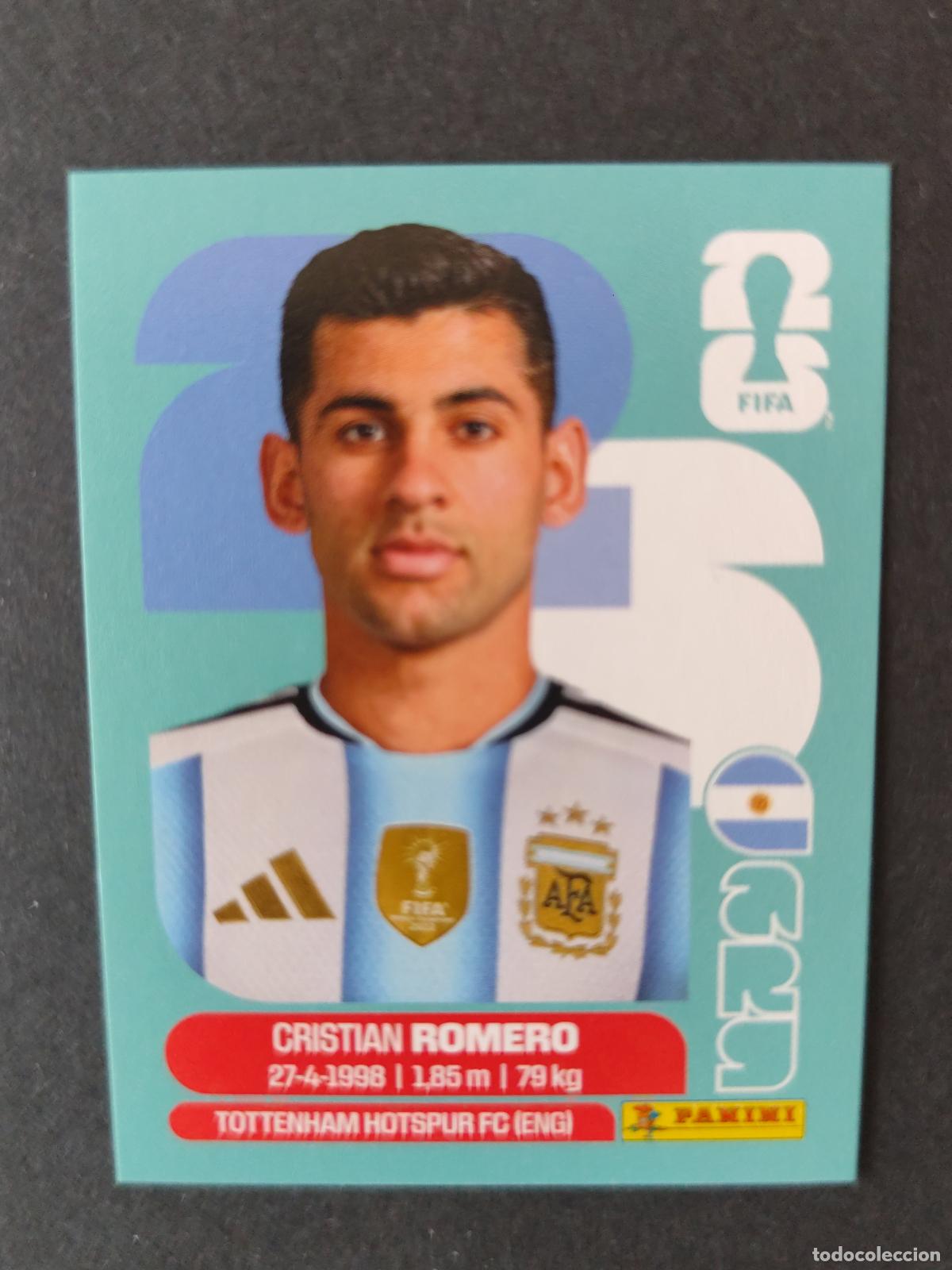 Cromos de F&uacute;tbol: ARG4 CRISTIAN ROMERO 4 ARGENTINA MUNDIAL FIFA WORLD CUP 2026 STICKER PANINI SIN PEGAR