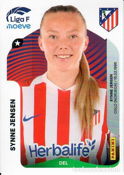 Cartes &agrave; collectionner de Football: CROMO PANINI LIGA FEMENINA F 2025-26 (25 - 26) - N&ordm; 57 - SYNNE JENSEN - ATL&Eacute;TICO MADRID