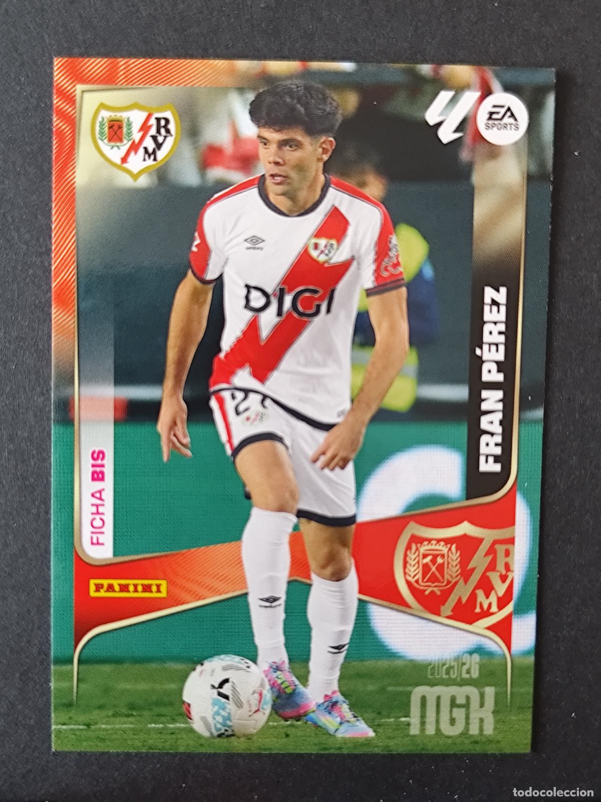 Cromos de F&uacute;tbol: 306 BIS FRAN P&Eacute;REZ RAYO VALLECANO MEGACRACKS 2025 2026 25 26