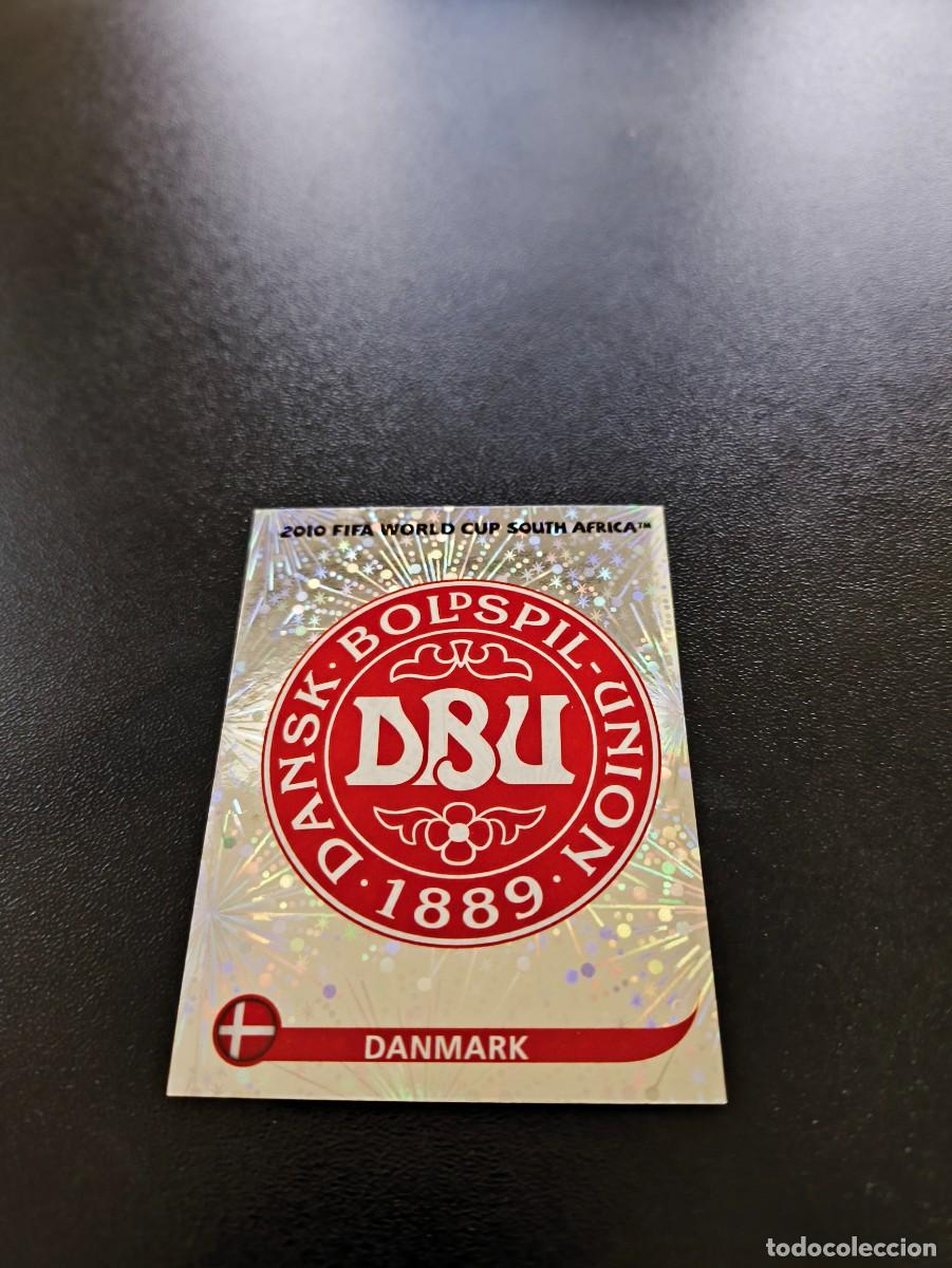 Cromos de F&uacute;tbol: 354 EMBLEMA ESCUDO DINAMARCA DENMARK SIN PEGAR PANINI FIFA WORLD CUP MUNDIAL SUDAFRICA 2010