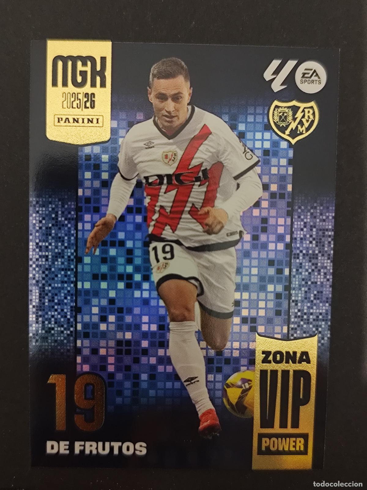 Cromos de F&uacute;tbol: P513 P 513 DE FRUTOS RAYO VALLECANO ZONA VIP POWER MEGACRACKS 2025 2026 25 26