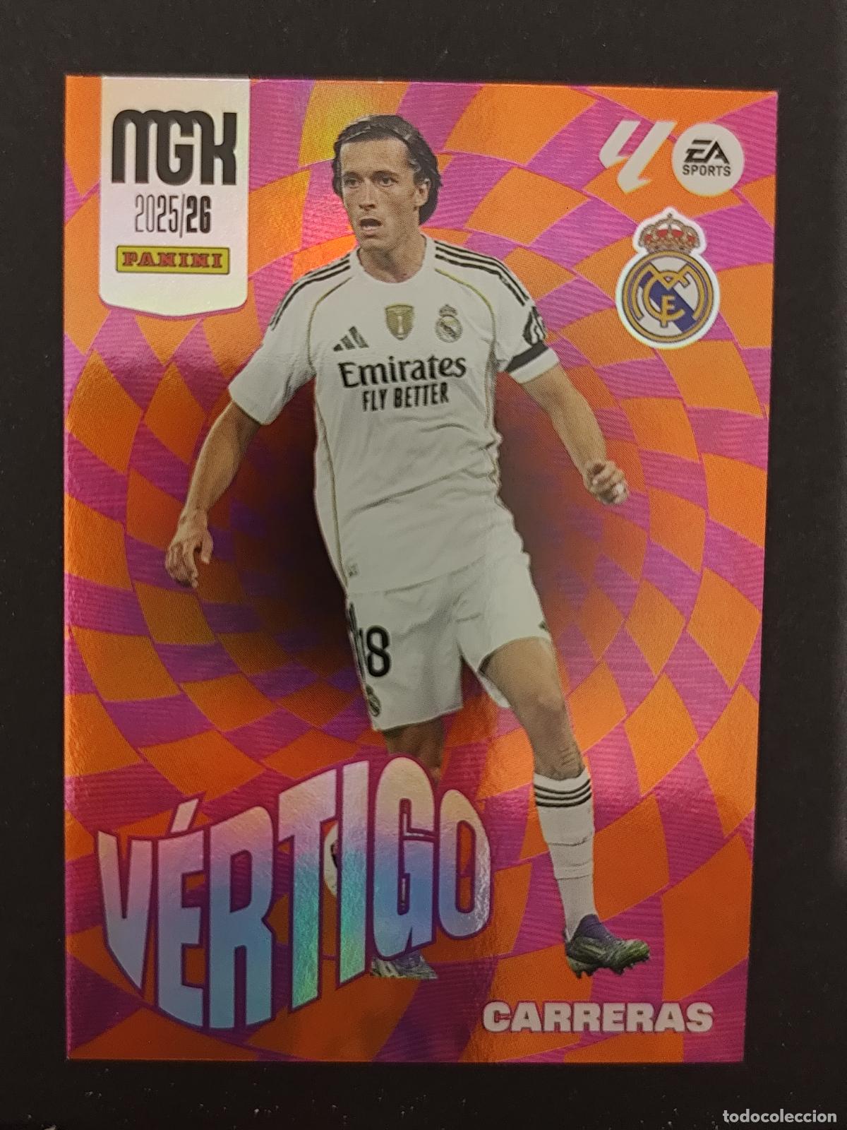 Cromos de F&uacute;tbol: 508 CARRERAS REAL MADRID V&Eacute;RTIGO MEGACRACKS 2025 2026 25 26