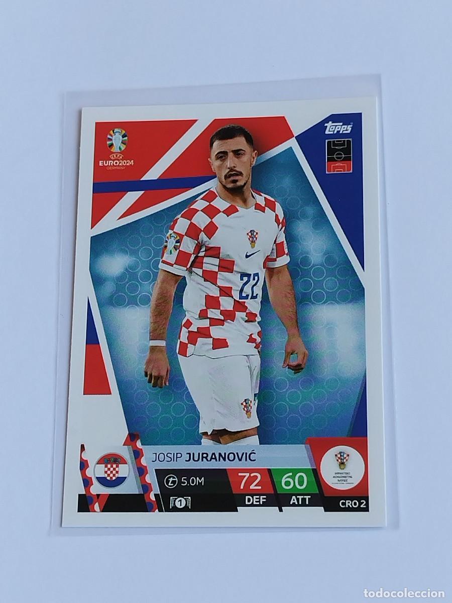 Cromos de F&uacute;tbol: JURANOVIC #CRO 2 CROACIA - TOPPS EUROCOPA 2024 MATCH ATTAX - UEFA EURO GERMANY 24 CRO2