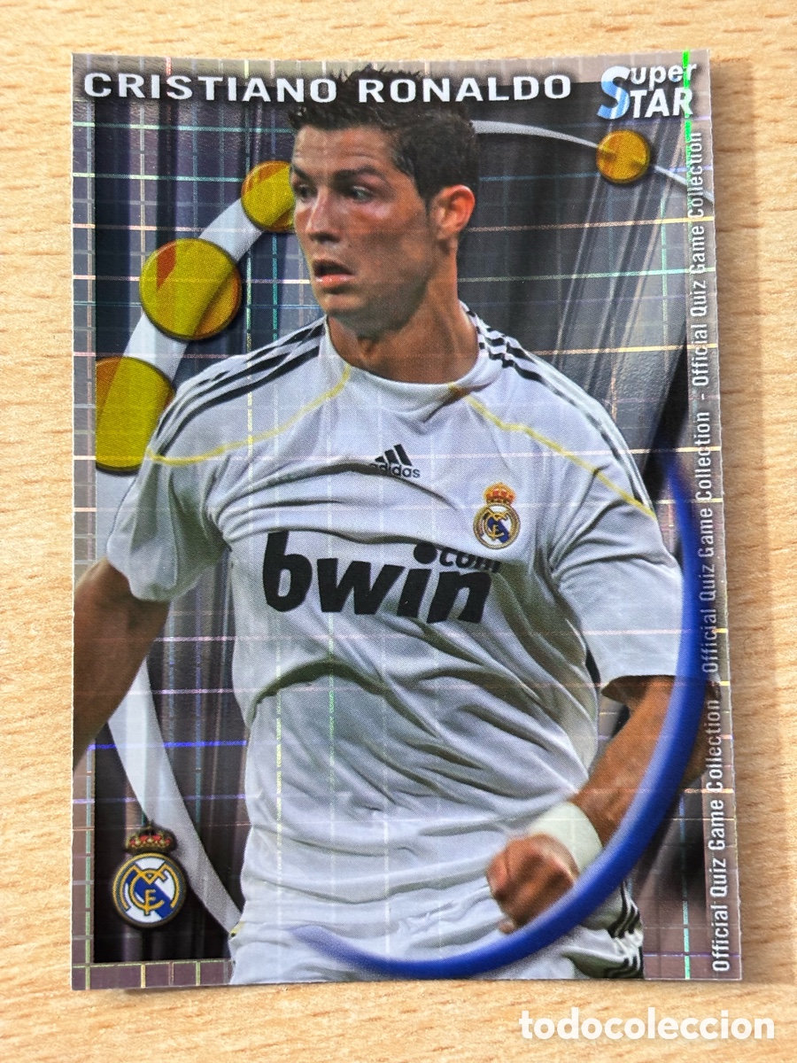 Cromos de F&uacute;tbol: # 052 Cristiano Ronaldo Real Madrid Mundicromo 2011 S&uacute;per Star brillo cuadros