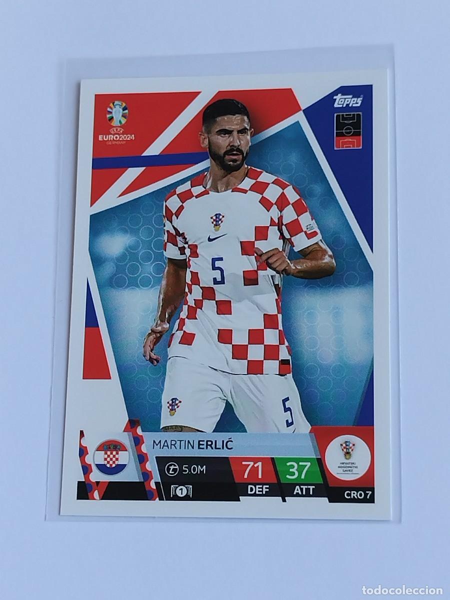 Cromos de F&uacute;tbol: ERLIC #CRO 7 CROACIA - TOPPS EUROCOPA 2024 MATCH ATTAX - UEFA EURO GERMANY 24 CRO7