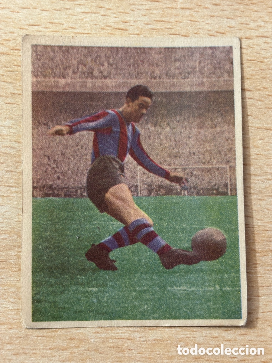 Cromos de F&uacute;tbol: # 95 Luis Su&aacute;rez CF Barcelona Editorial Triunfo Futbol y Ases en Acci&oacute;n 1959-60 sin pegar