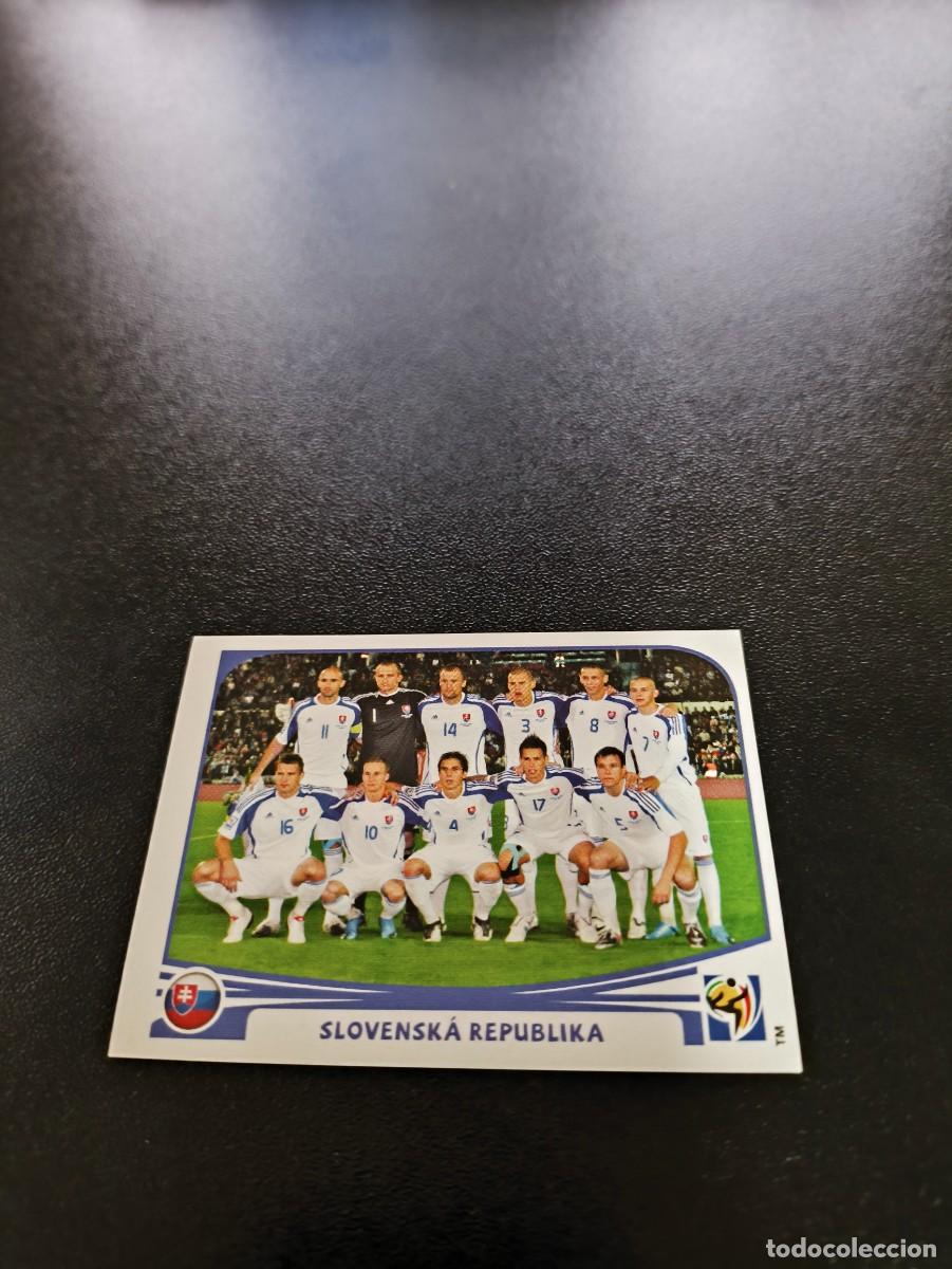 Cromos de F&uacute;tbol: 467 EQUIPO TEAM ESLOVAQUIA SIN PEGAR PANINI FIFA WORLD CUP MUNDIAL SUDAFRICA 2010