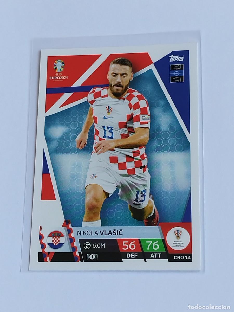 Cromos de F&uacute;tbol: VLASIC #CRO 14 CROACIA - TOPPS EUROCOPA 2024 MATCH ATTAX - UEFA EURO GERMANY 24 CRO14