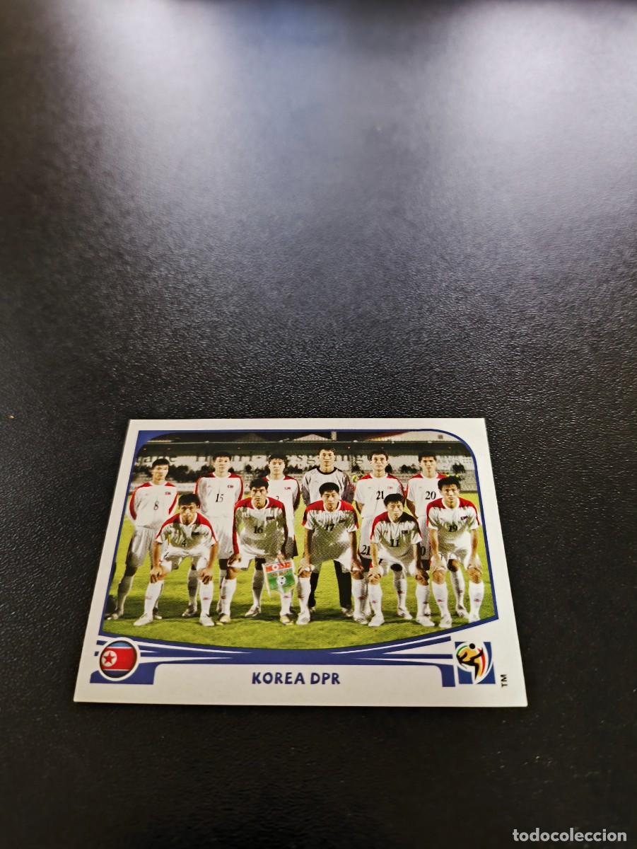Cromos de F&uacute;tbol: 505 EQUIPO TEAM KOREA DEL NORTE SIN PEGAR PANINI FIFA WORLD CUP MUNDIAL SUDAFRICA 2010