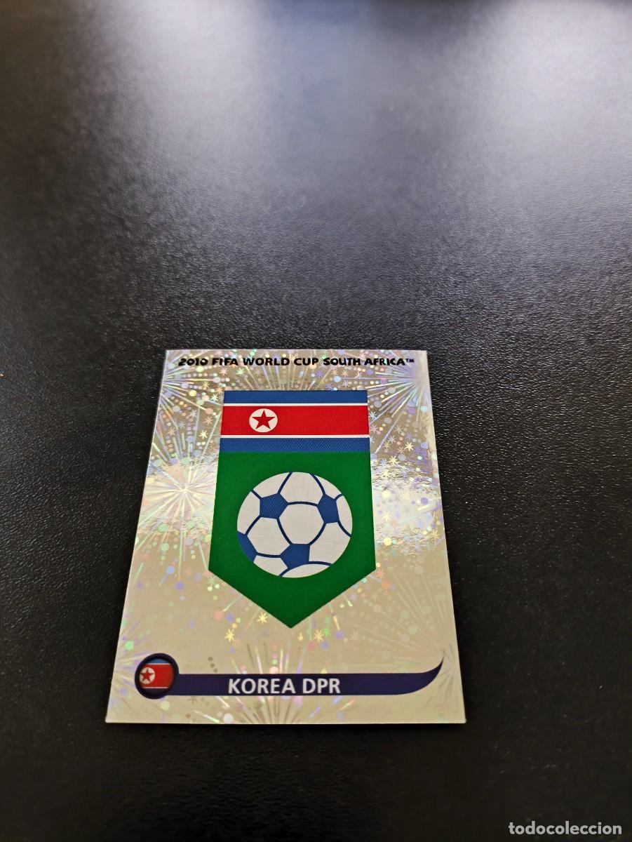 Cromos de F&uacute;tbol: 506 ESCUDO EMBLEMA KOREA DEL NORTE SIN PEGAR PANINI FIFA WORLD CUP MUNDIAL SUDAFRICA 2010
