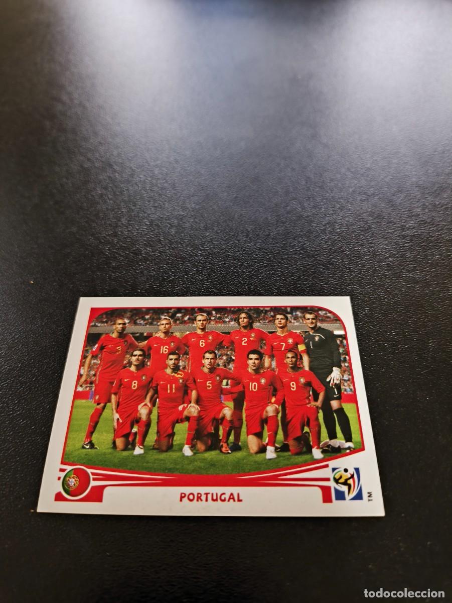 Cromos de F&uacute;tbol: 543 TEAM EQUIPO CON RONALDO PORTUGAL SIN PEGAR PANINI FIFA WORLD CUP MUNDIAL SUDAFRICA 2010
