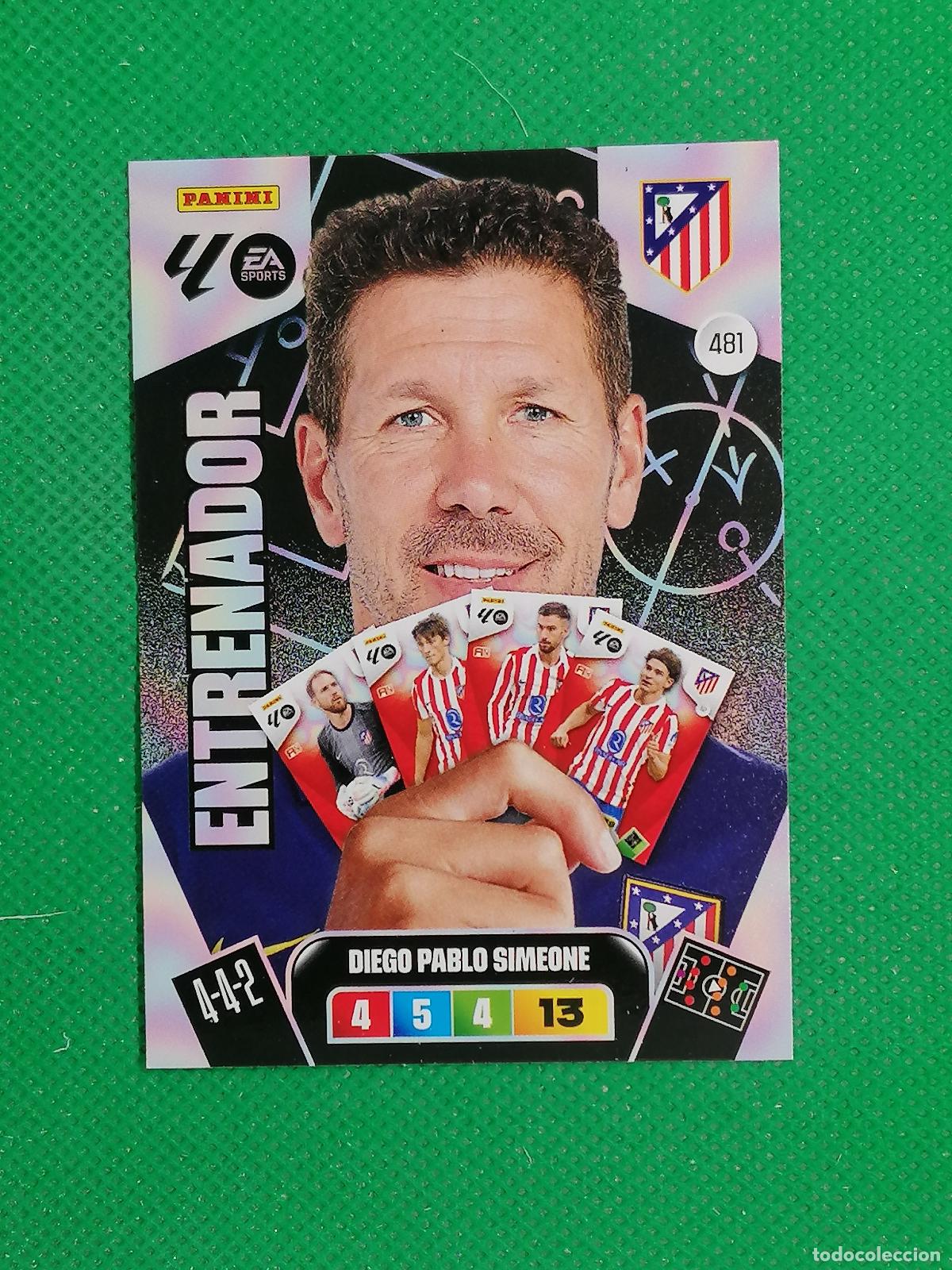 Cromos de F&uacute;tbol: 481 DIEGO PABLO SIMEONE ENTRENADOR ⚽ LIGA ADRENALYN XL 2025 2026 25 26 ⚽