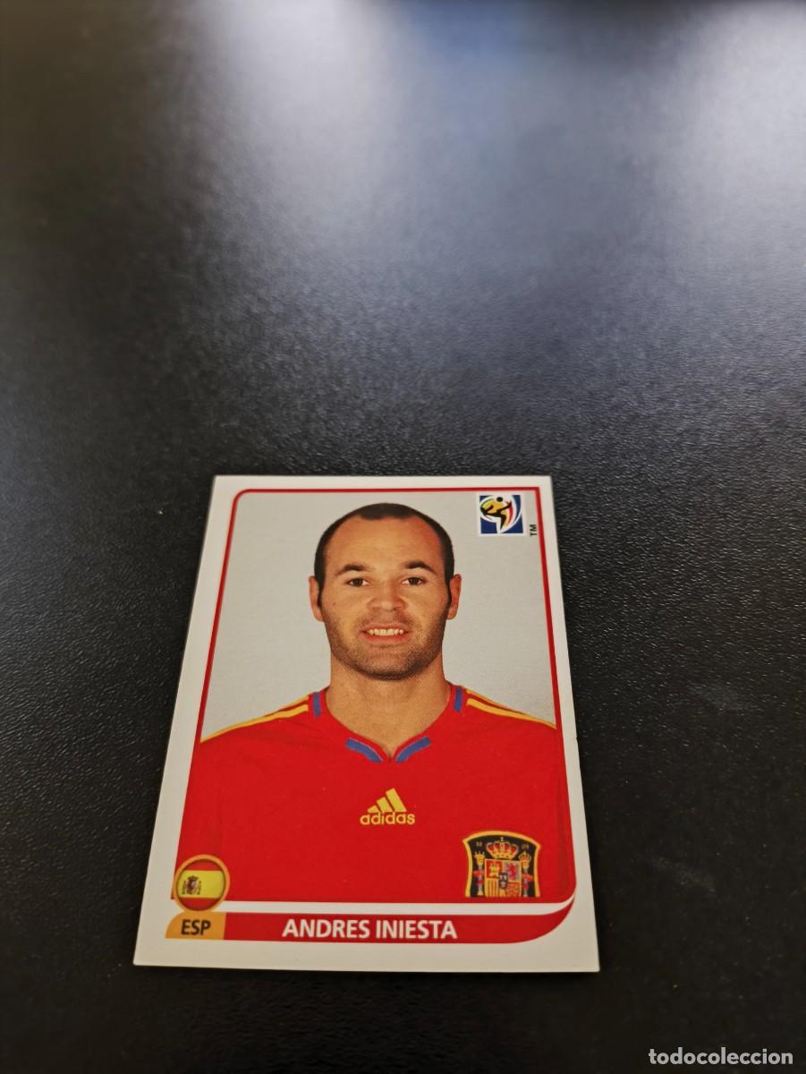 Cromos de F&uacute;tbol: 577 Andres Iniesta ESPA&Ntilde;A SPAIN SIN PEGAR PANINI FIFA WORLD CUP MUNDIAL SUDAFRICA 2010