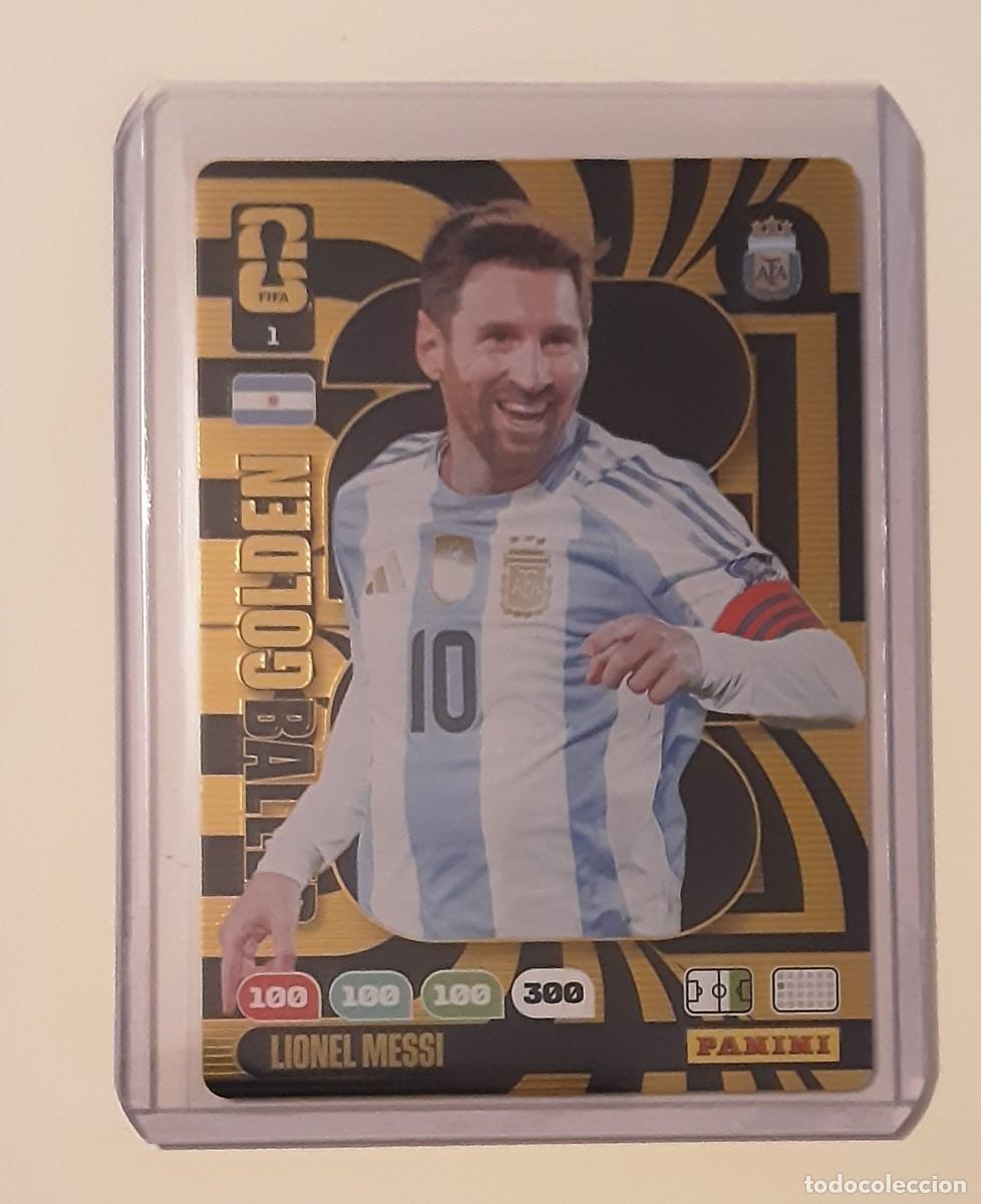 Cromos de F&uacute;tbol: Messi golden baller adrenalyn xl fifa world cup 26