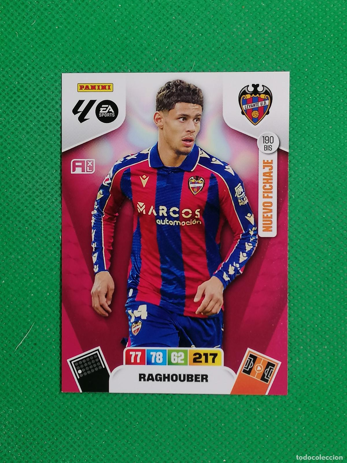 Cromos de F&uacute;tbol: 190BIS 190 BIS RAGHOUBER LEVANTE NUEVO FICHAJE ⚽ LIGA ADRENALYN XL 2025 2026 25 26 ⚽