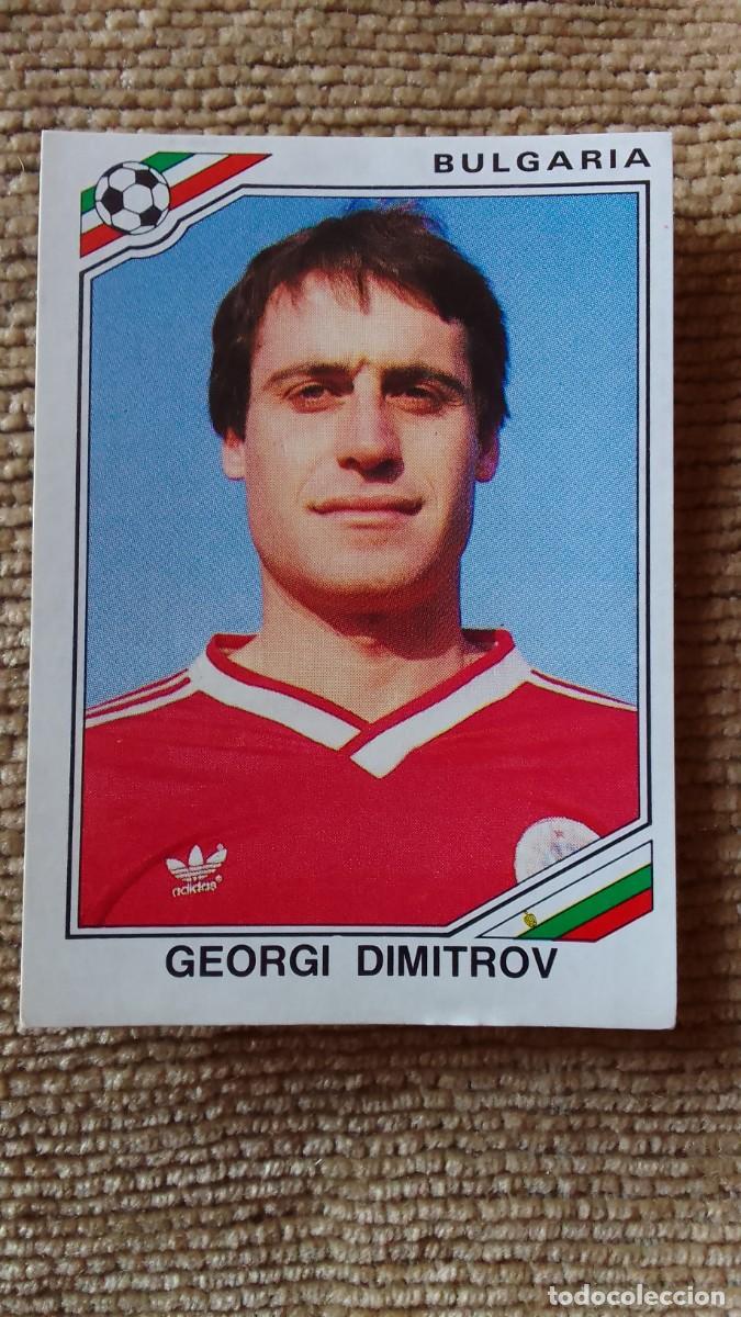 Cromos de F&uacute;tbol: CROMO MEXICO 86. GEORGI DIMITROV. 58. PANINI.
