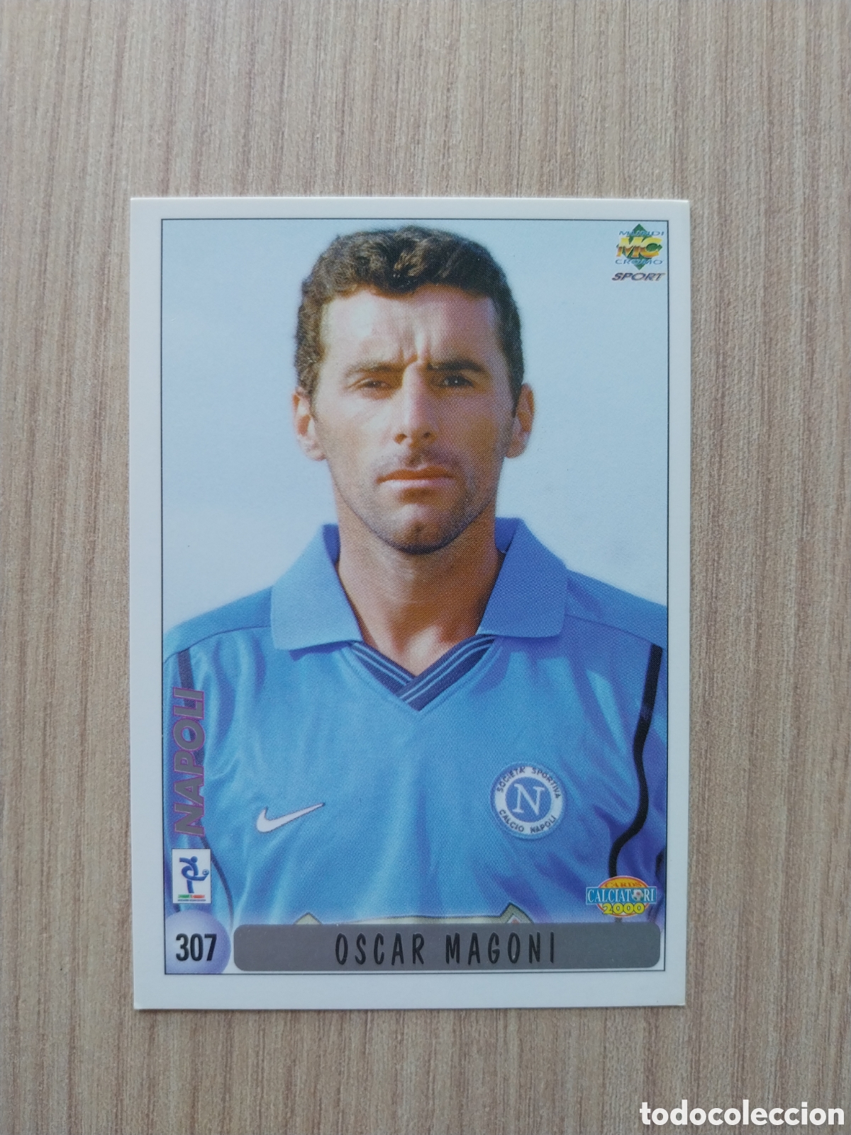 Cromos de F&uacute;tbol: OSCAR MAGONI ALESSIO BANDIERI N&deg;307 CALCIATORI 1999 2000 99 00 NAPOLI NAPOLES MUNDICROMO ITALIA