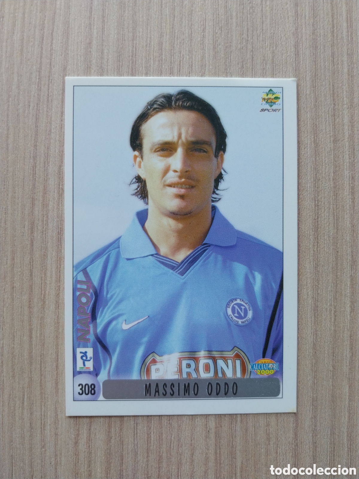 Cromos de F&uacute;tbol: MASSIMO ODDO FERDINANDO COPPOLA N&deg; 308 CALCIATORI 1999 2000 99 00 NAPOLI NAPOLES MUNDICROMO ITALIA