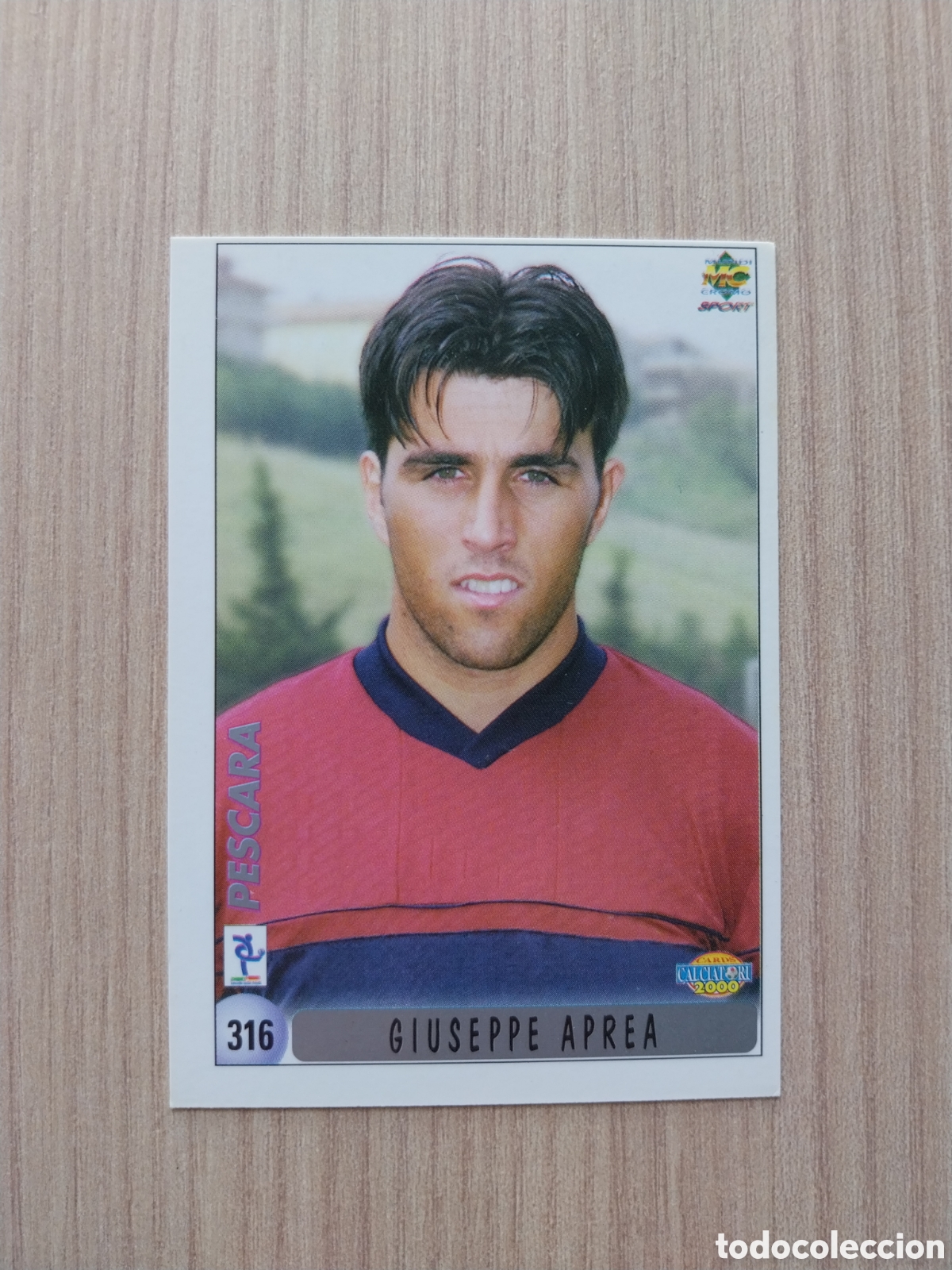 Cromos de F&uacute;tbol: GIUSEPPE APREA FREDERIC MASSARA N&deg; 316 CALCIATORI 1999 2000 99 00 PESCARA MUNDICROMO ITALIA F&Uacute;TBOL