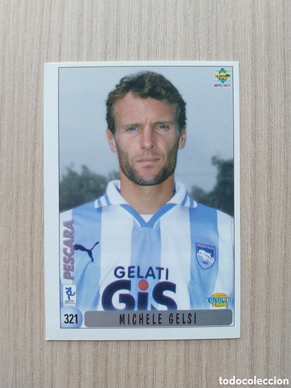 Cromos de F&uacute;tbol: MICHELE GELSI DRAGAN VUKOJA N&deg; 321 CALCIATORI 1999 2000 99 00 PESCARA MUNDICROMO ITALIA F&Uacute;TBOL CARTA