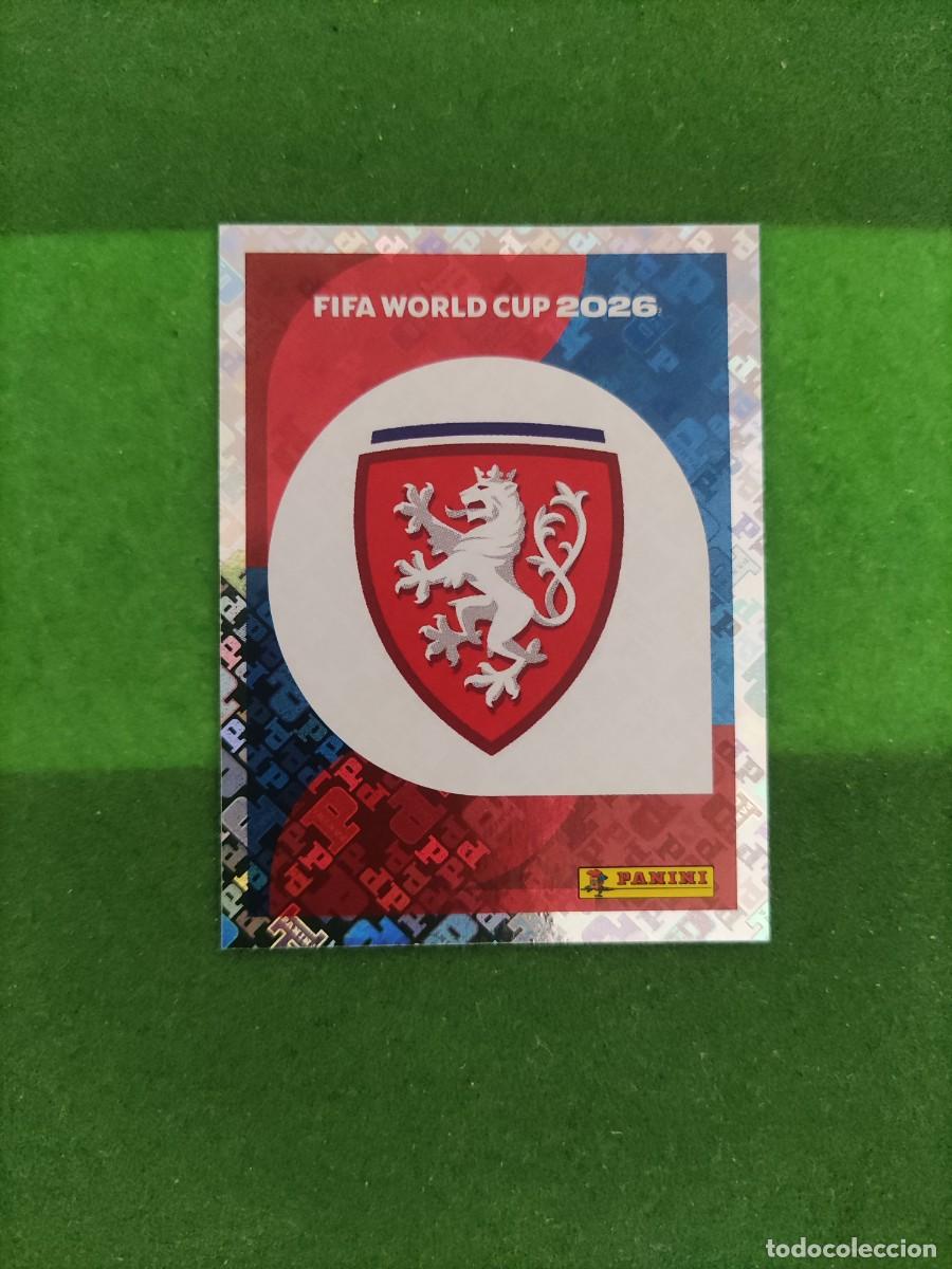 Cromos de Futebol: Escudo Rep&uacute;blica Checa CZE 1 Sticker Mundial 2026 FIFA World Cup / Sin pegar
