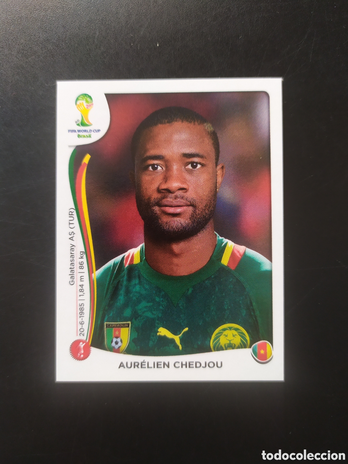 Fu&szlig;ball-Sticker: Mundial FIFA Brasil 2014 panini Chedjou n&deg; 92 Camerun