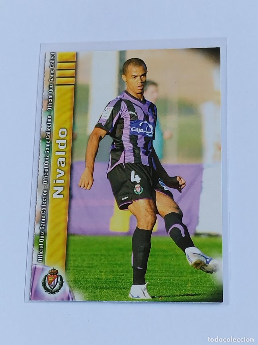 Fu&szlig;ball-Sticker: NIVALDO #416 REAL VALLADOLID - MUNDICROMO FICHAS QUIZ GAME LA LIGA 2009 2010 - MC SPORT 09 10