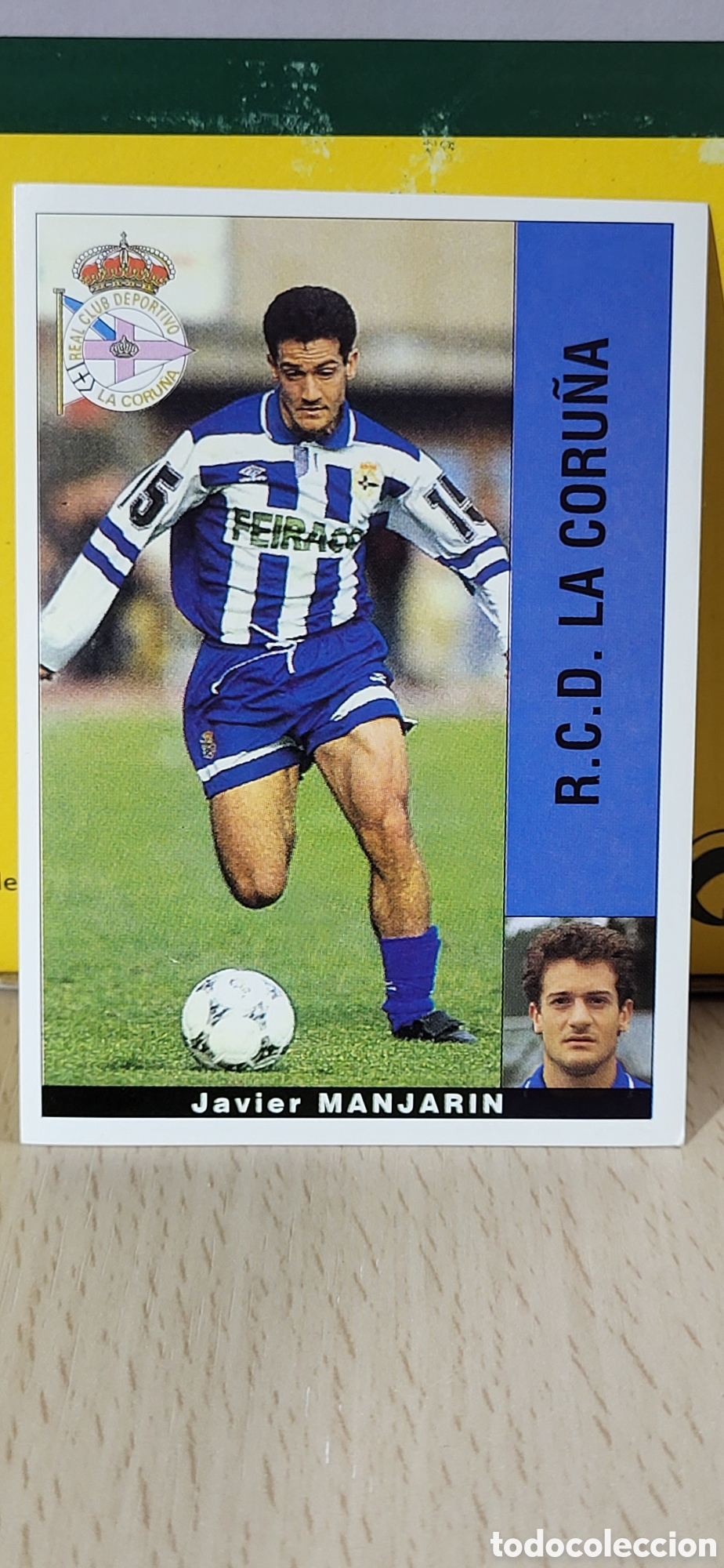 Cromos de F&uacute;tbol: JAVIER MANJARIN R.C.D. LA CORU&Ntilde;A LIGA 95 96 DE FUTBOL PROFESIONAL PANINI