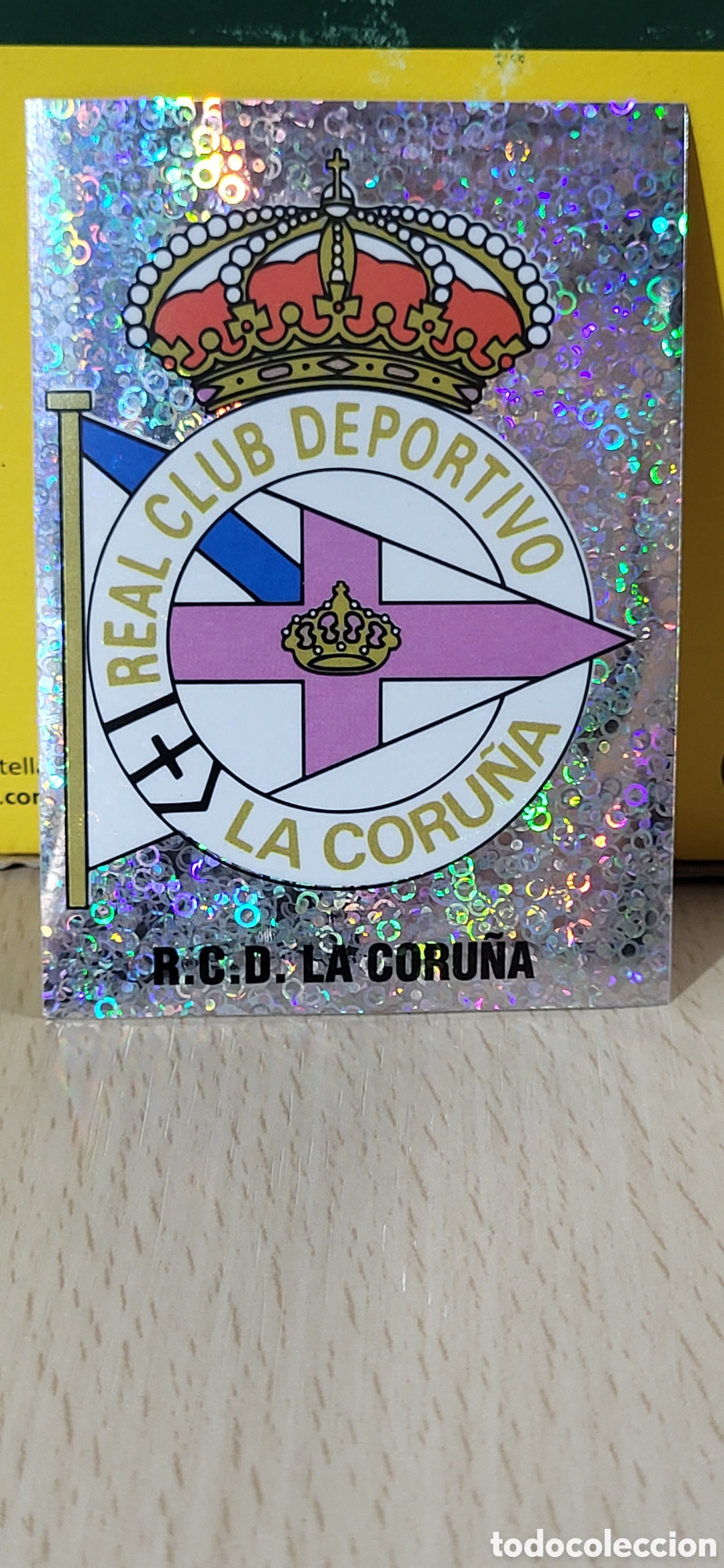 Cromos de F&uacute;tbol: ESCUDO R.C.D. LA CORU&Ntilde;A LIGA 95 96 DE FUTBOL PROFESIONAL PANINI