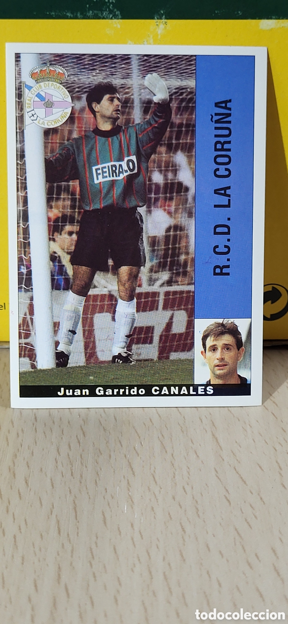 Football Stickers: JUAN GARRIDO CANALES R.C.D. LA CORU&Ntilde;A LIGA 95 96 DE FUTBOL PROFESIONAL PANINI