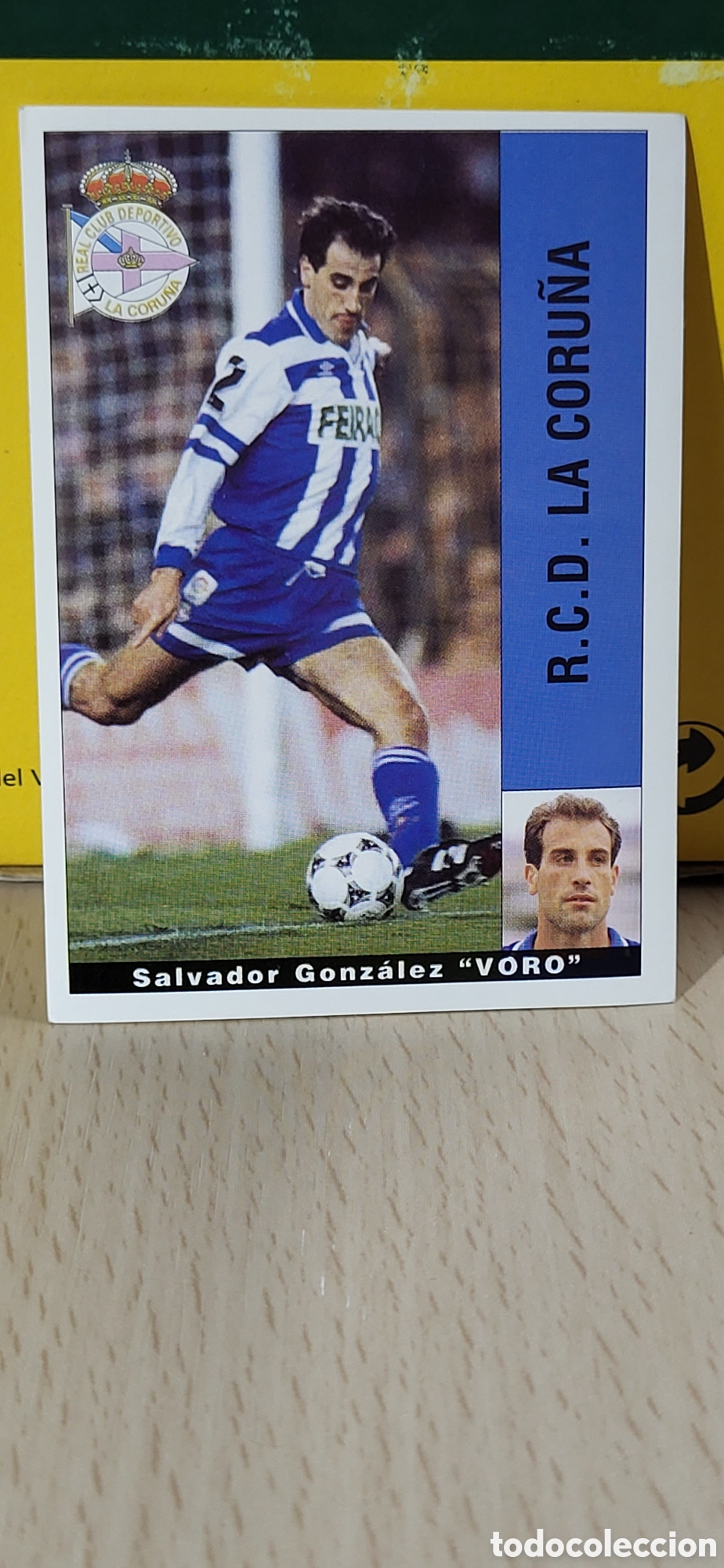 Cromos de Futebol: SALVADOR GONZALEZ VORO R.C.D. LA CORU&Ntilde;A LIGA 95 96 DE FUTBOL PROFESIONAL PANINI